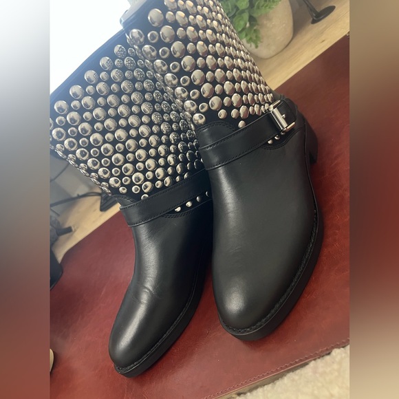 Rebecca Minkoff Shoes - Rebecca Minkoff Saida Studded Leather Moto Boots NWOT
